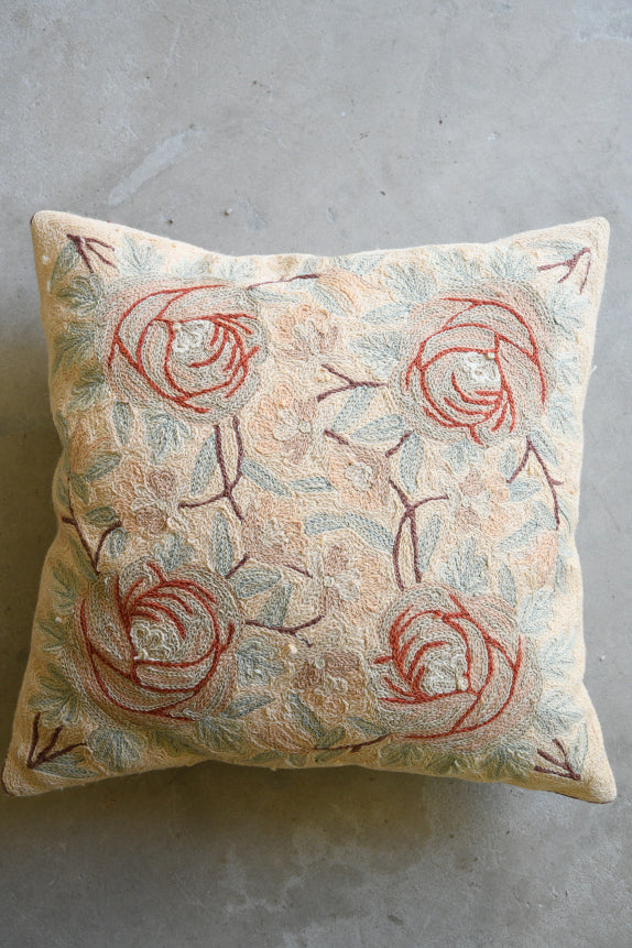 Single Crewel Work Cushion