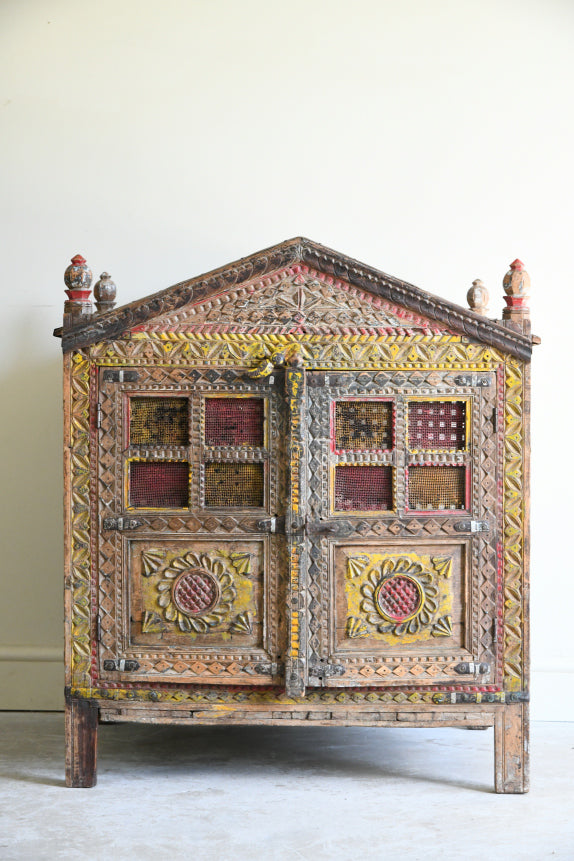 Polychrome Indian Cupboard Damchiya