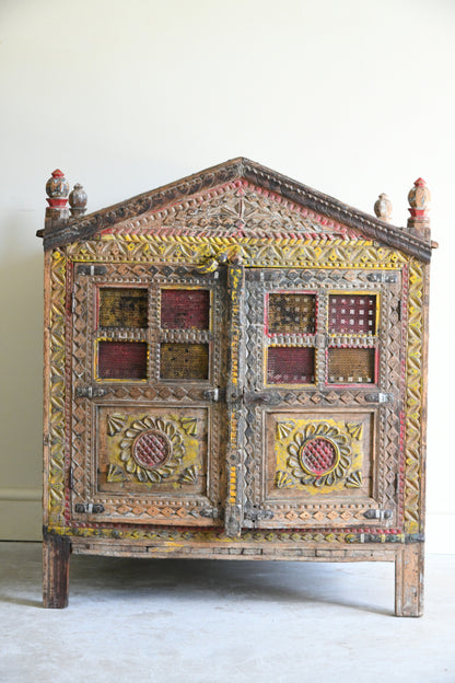 Polychrome Indian Cupboard Damchiya