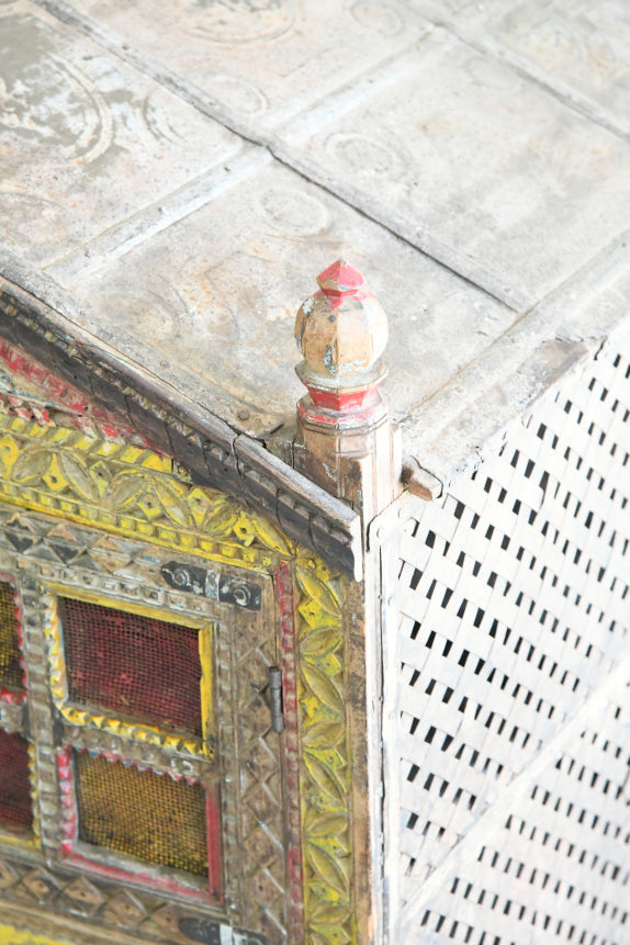 Polychrome Indian Cupboard Damchiya