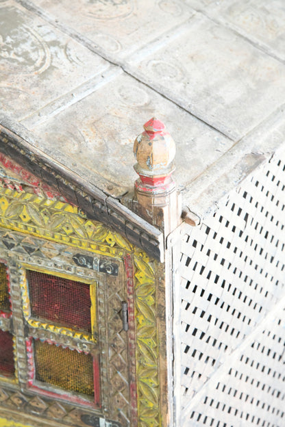 Polychrome Indian Cupboard Damchiya