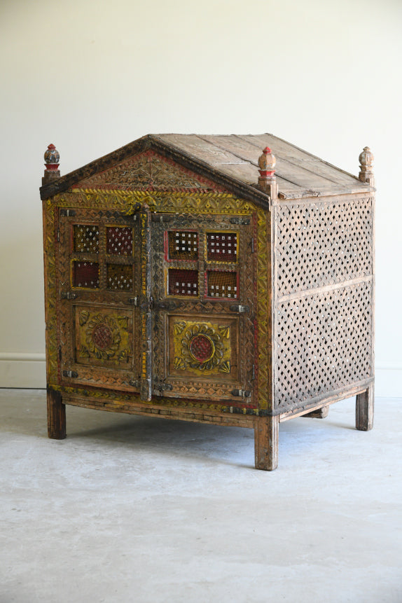 Polychrome Indian Cupboard Damchiya