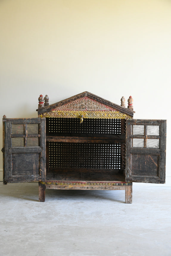 Polychrome Indian Cupboard Damchiya