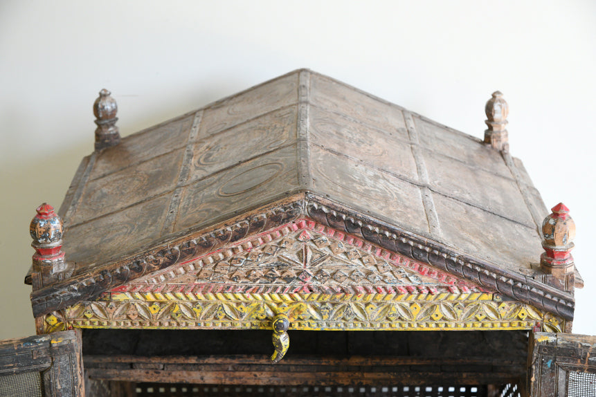 Polychrome Indian Cupboard Damchiya