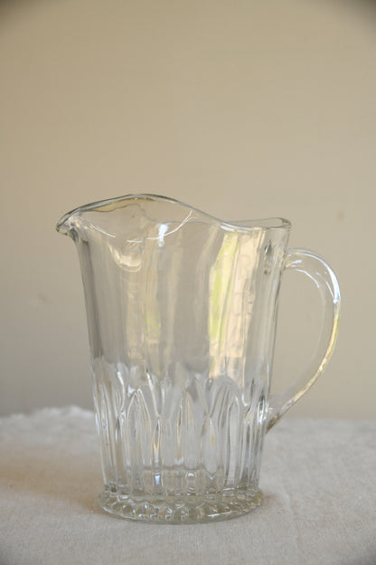 Pair Vintage Glass Water Jugs
