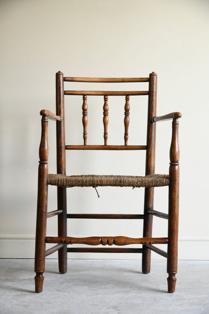 Antique Ash & Elm Country Chair