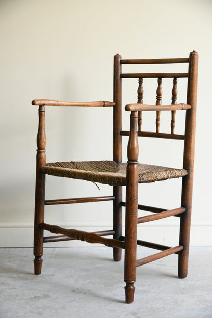 Antique Ash & Elm Country Chair