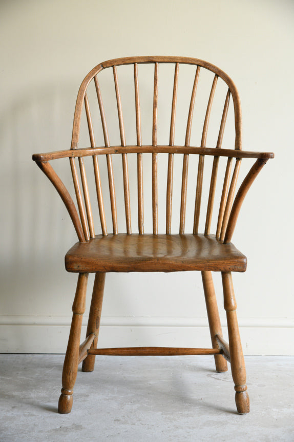 Antique Ash & Elm Vernacular Stick Back Chair