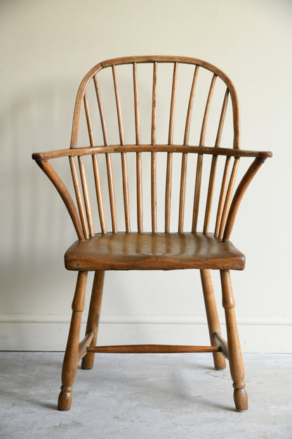Antique Ash & Elm Vernacular Stick Back Chair