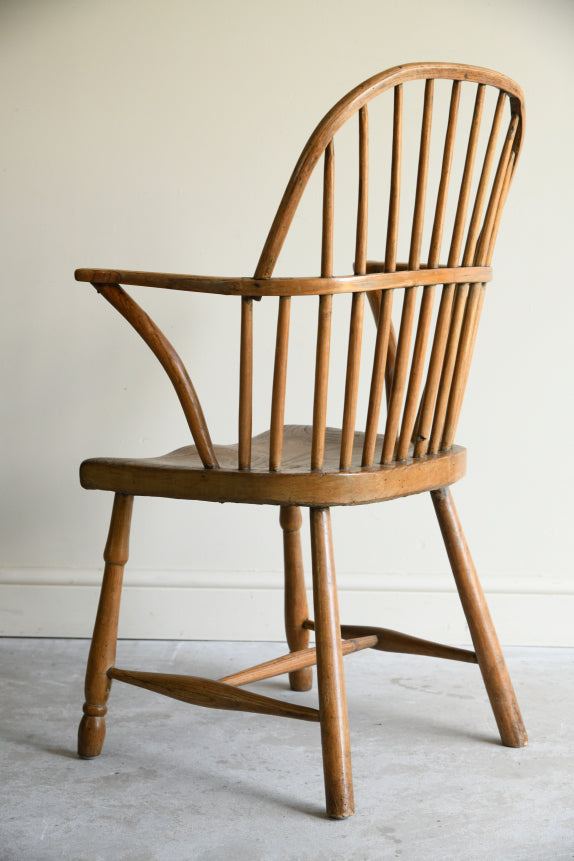 Antique Ash & Elm Vernacular Stick Back Chair