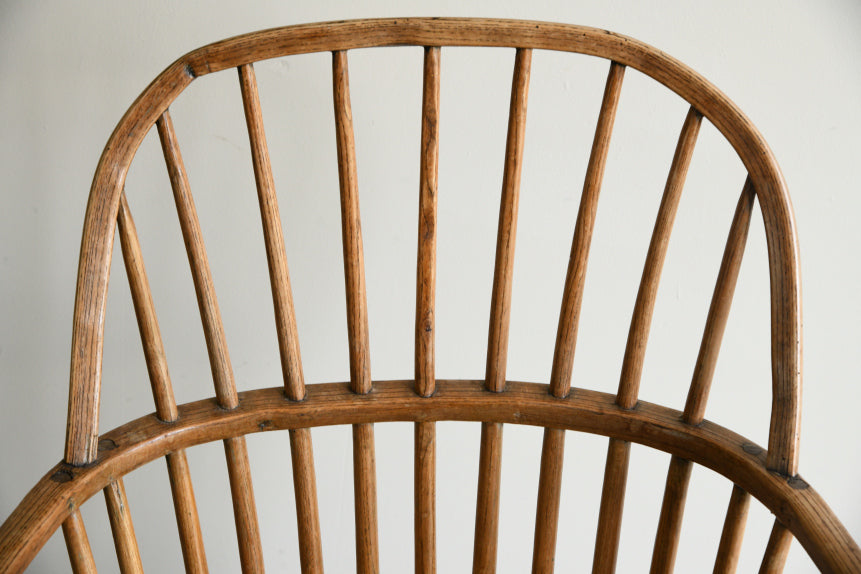 Antique Ash & Elm Vernacular Stick Back Chair