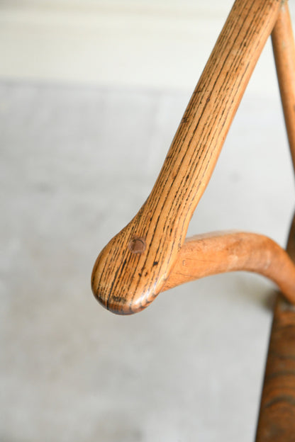 Antique Ash & Elm Vernacular Stick Back Chair