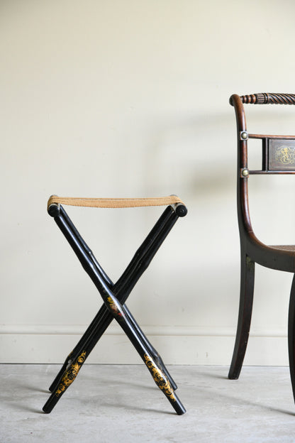 Antique Ebonised Luggage Stand