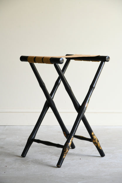 Antique Ebonised Luggage Stand