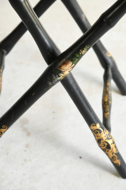 Antique Ebonised Luggage Stand