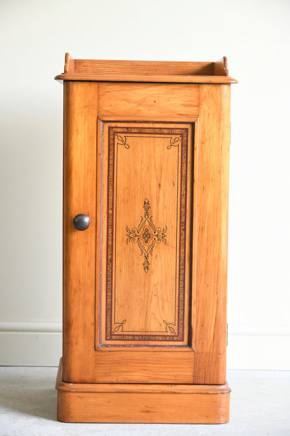Victorian Pine Bedside Cabinet