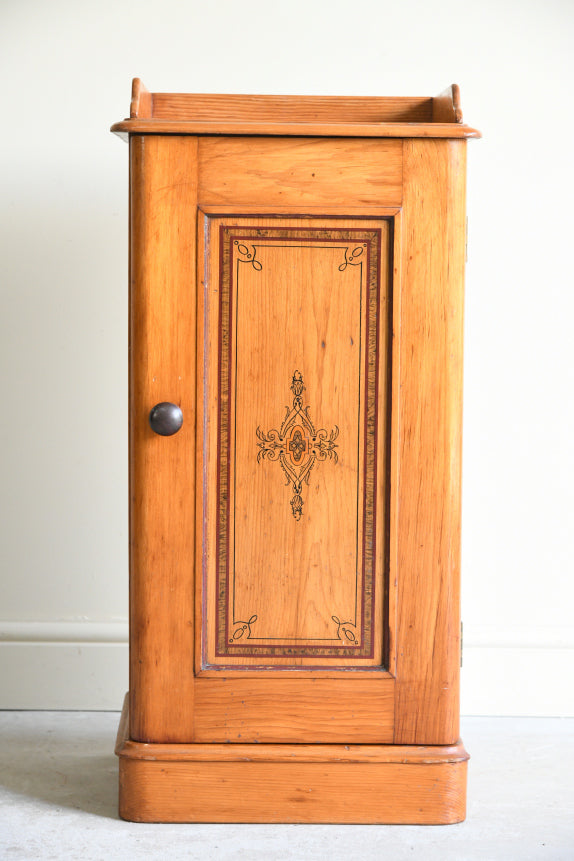 Victorian Pine Bedside Cabinet