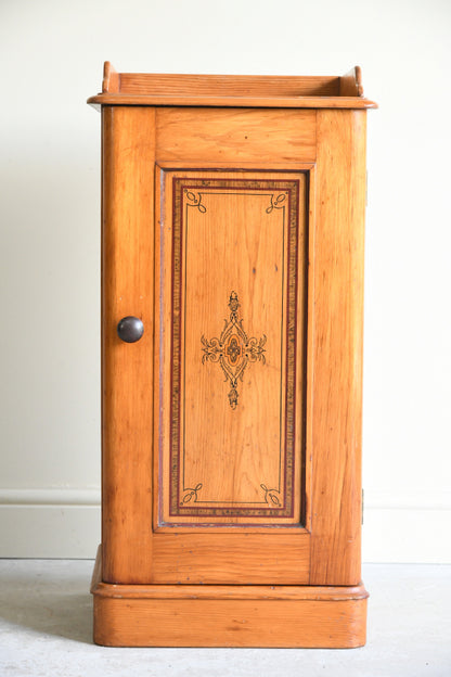 Victorian Pine Bedside Cabinet