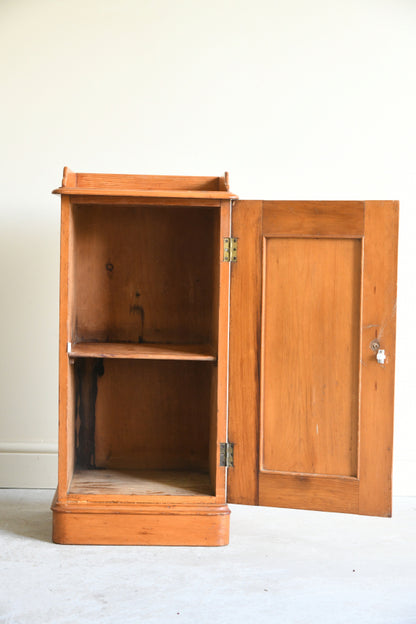 Victorian Pine Bedside Cabinet