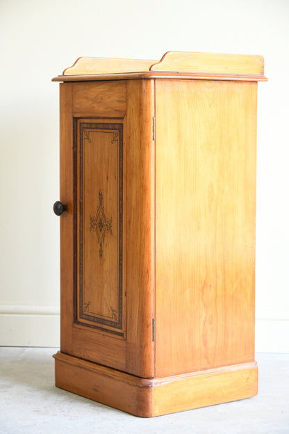 Victorian Pine Bedside Cabinet