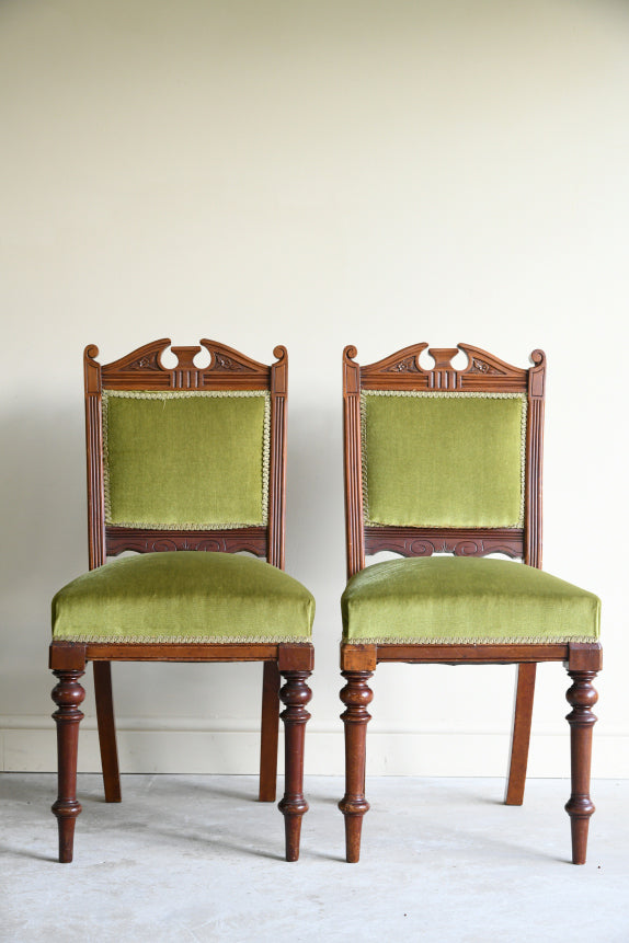 Pair Victorian Dining Chairs