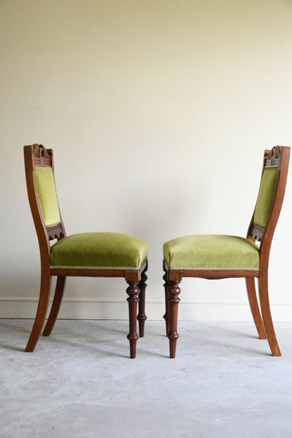 Pair Victorian Dining Chairs