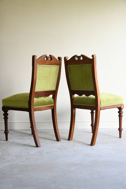 Pair Victorian Dining Chairs