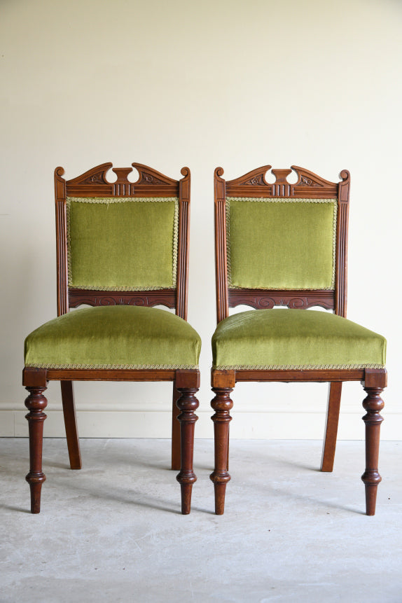 Pair Victorian Dining Chairs
