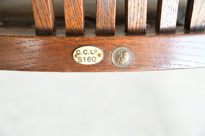 Early 20th Century Globe Wernicke Oak Office Chair