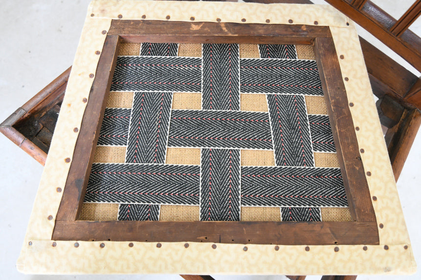 Set 5 Georgian Style Stained Beech Dining Chairs