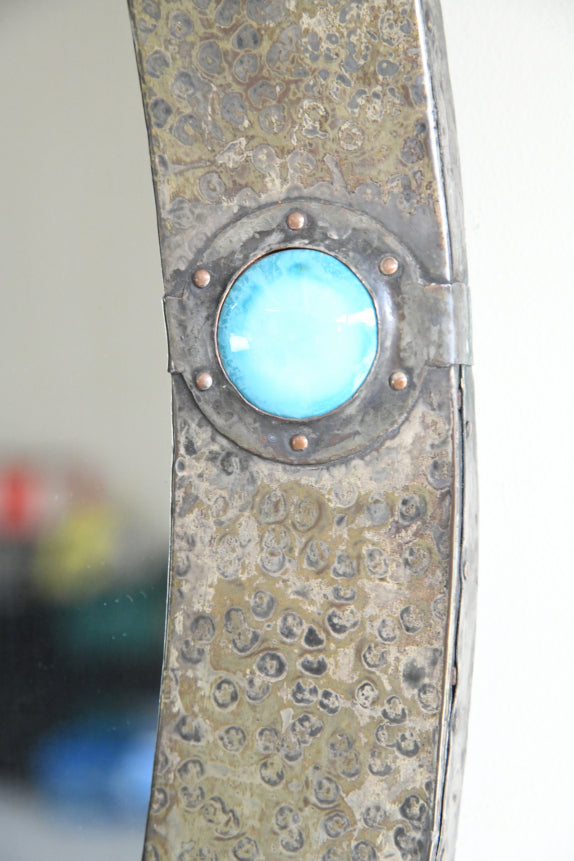 Liberty Style Arts & Crafts Oval Wall Mirror