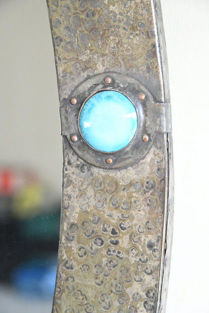 Liberty Style Arts & Crafts Oval Wall Mirror