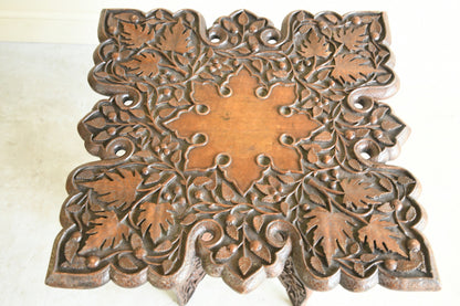 Carved Indian Occasional Table