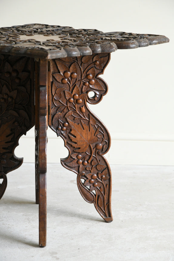Carved Indian Occasional Table