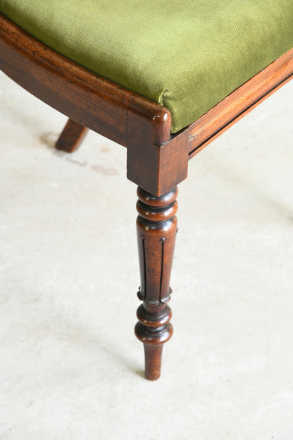 Pair Victorian Balloon Back Chairs