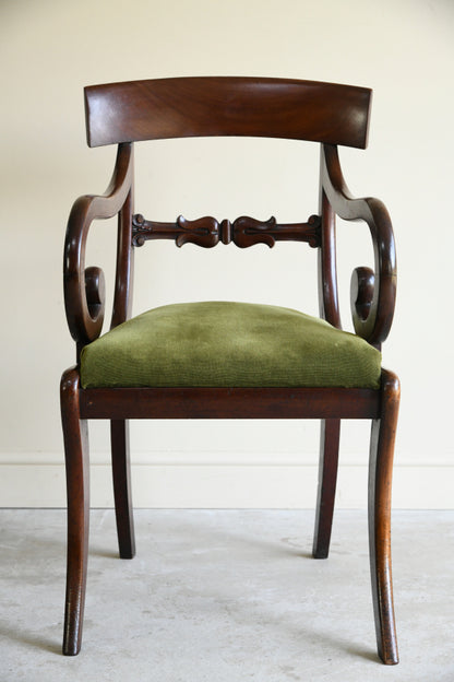 Single Antique Mahogany Carver Chair