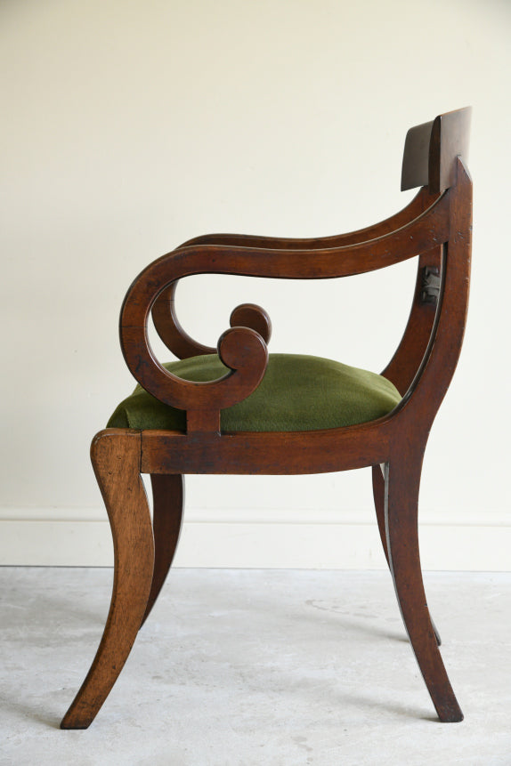 Single Antique Mahogany Carver Chair