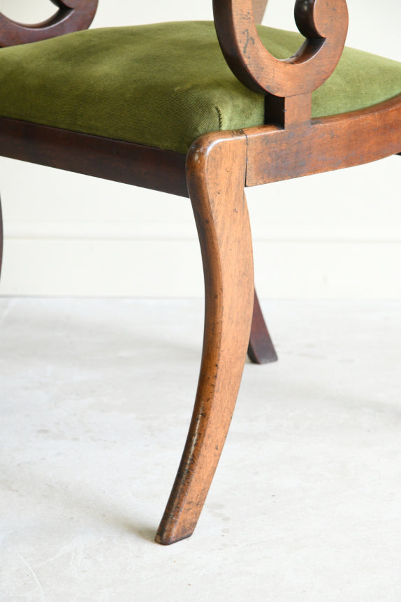 Single Antique Mahogany Carver Chair