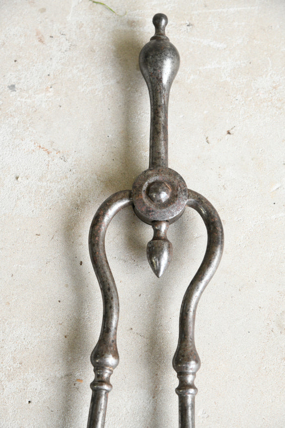 Georgian Style Steel Fire Tools