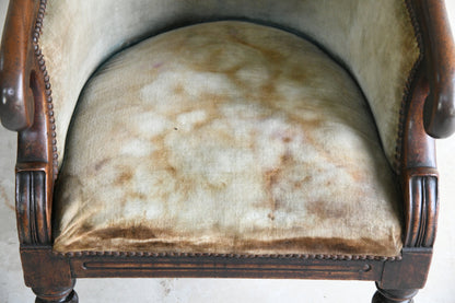 Antique 19th Century Mahogany Tub Chair