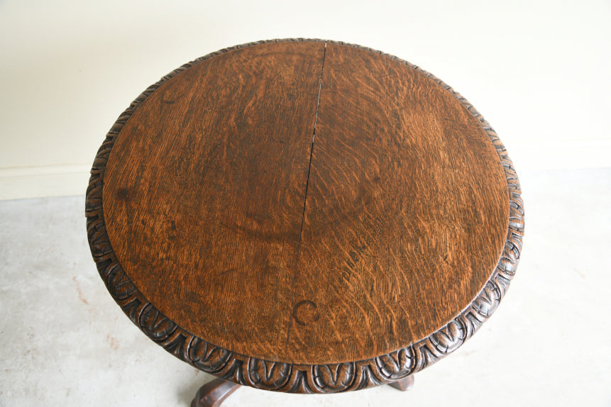 Victorian Oak Occasional Table