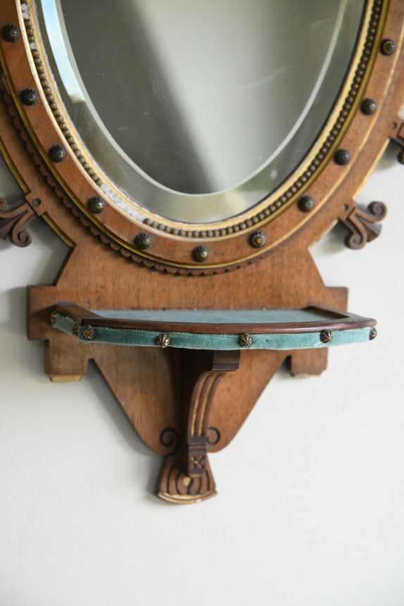 Pair Victorian Oval Wall Mirrors