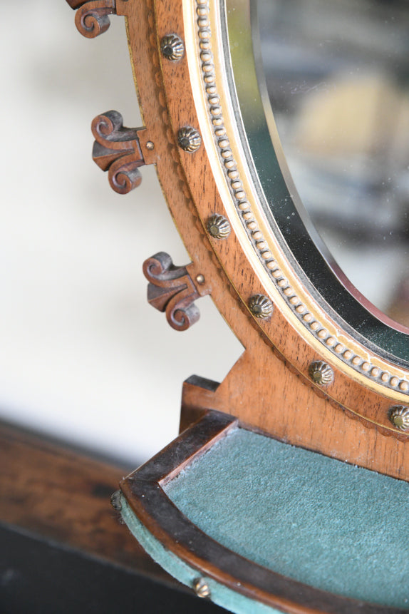 Pair Victorian Oval Wall Mirrors