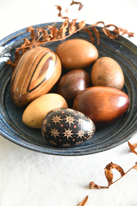 Collection Polished Wooden Eggs