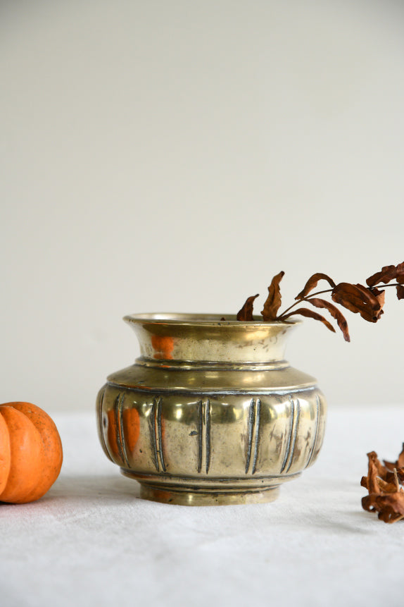 Antique Brass Mortar