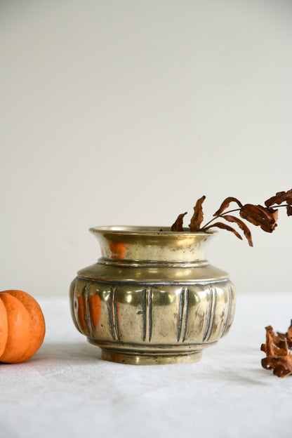 Antique Brass Mortar