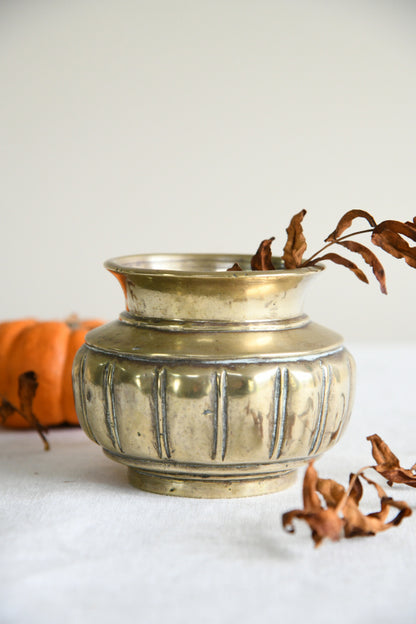 Antique Brass Mortar