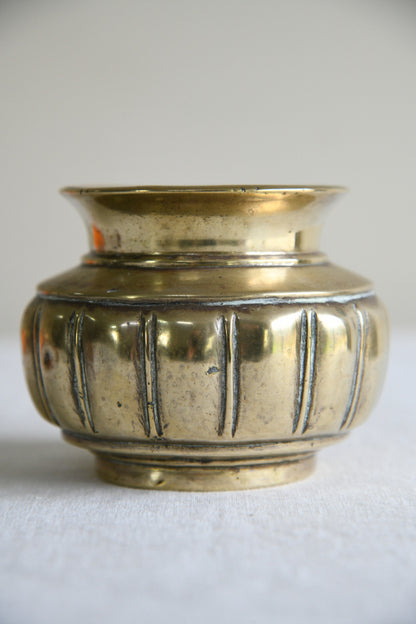 Antique Brass Mortar