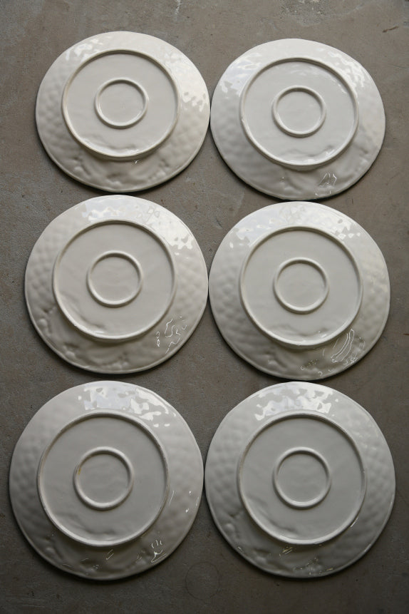 6 Basket Weave Dinner Plates