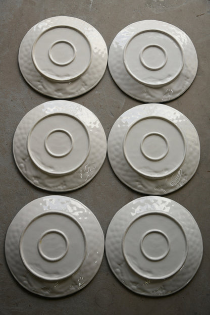 6 Basket Weave Dinner Plates